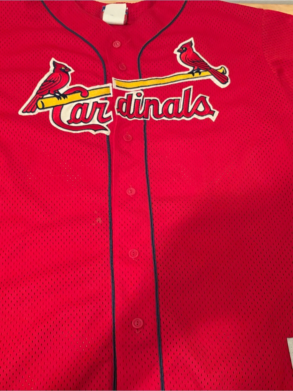 Vintage 1998 St Louis Cardinals Mark McGwire BP Mesh Majestic Jersey